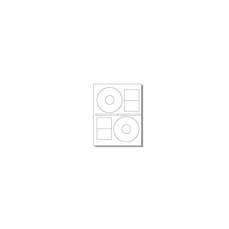 CD labels, 600 labels (200 CDs + 400 rectangular labels)