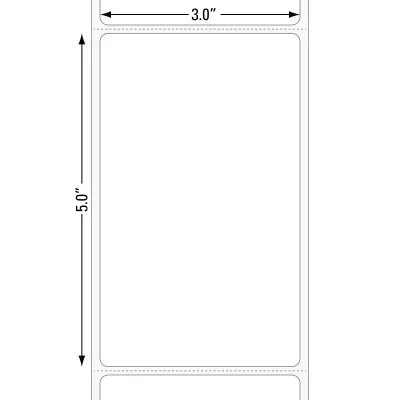 T.T. 3" x 5", 1000 labels
