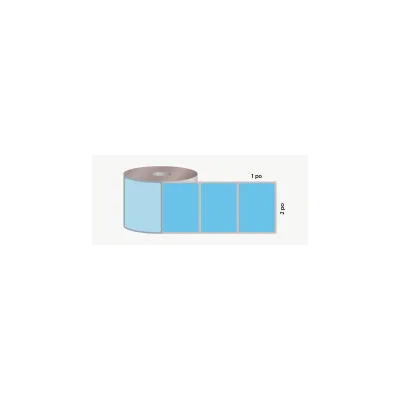 D.T. 2" x 1", 3 in. core, 6340 labels, for test tubes adhesive, blue