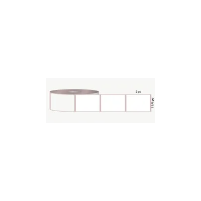 T.T. 1 1/4" x 2", 1 in. core, white, not perforated (ref. 3027)