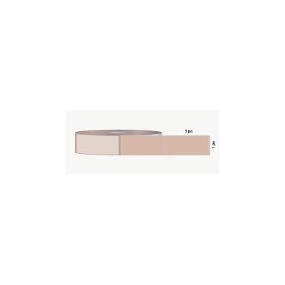 T.T. 1" x 3", permanent adhesive, beige