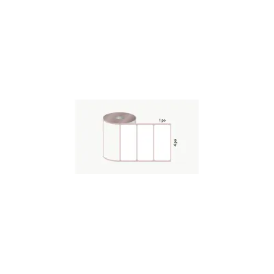 D.T. 4" x 1", 3 in. core, 4000 labels